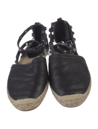 Rebecca Minkoff Leather Studded Accents Espadrilles