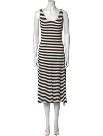 Rebecca Minkoff Striped Midi Length Dress