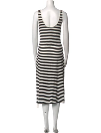 Rebecca Minkoff Striped Midi Length Dress