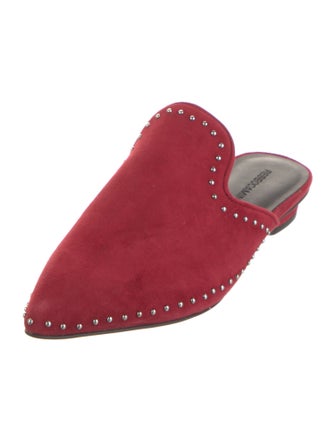 Rebecca Minkoff Suede Studded Accents Mules