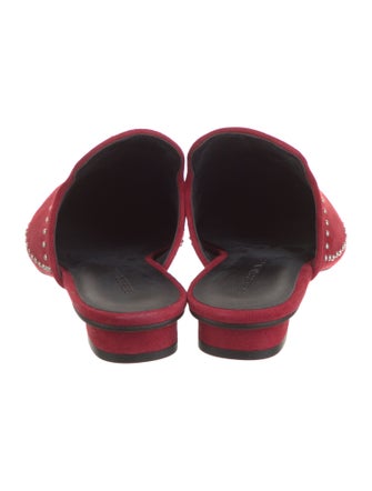 Rebecca Minkoff Suede Studded Accents Mules