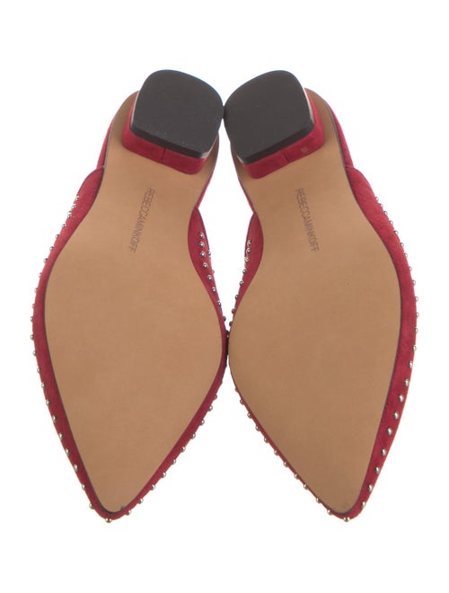 Rebecca Minkoff Suede Studded Accents Mules