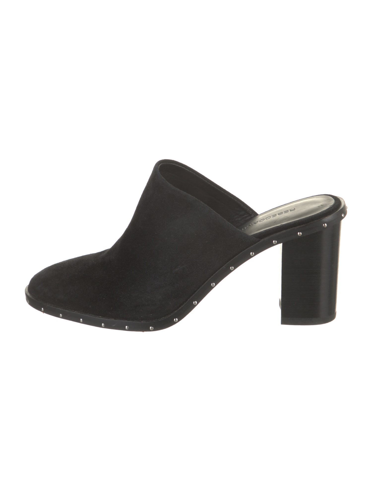 Rebecca Minkoff Suede Studded Accents Mules