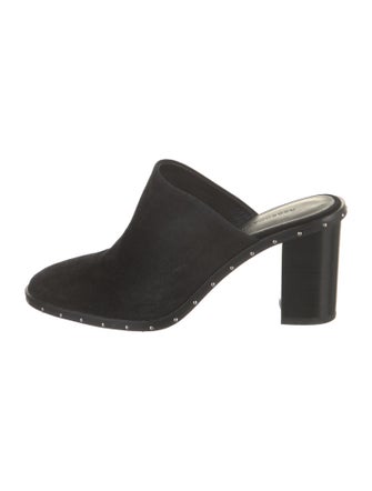 Rebecca Minkoff Suede Studded Accents Mules