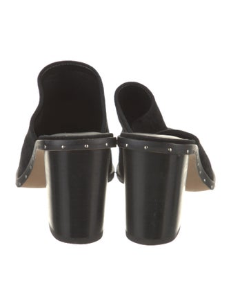 Rebecca Minkoff Suede Studded Accents Mules