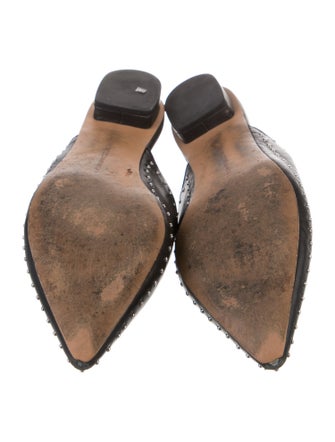 Rebecca Minkoff Leather Studded Accents Mules