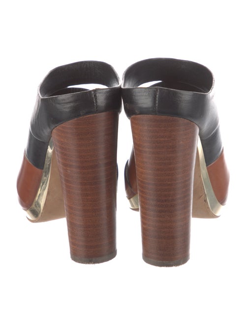 Rebecca Minkoff Leather Colorblock Pattern Slides