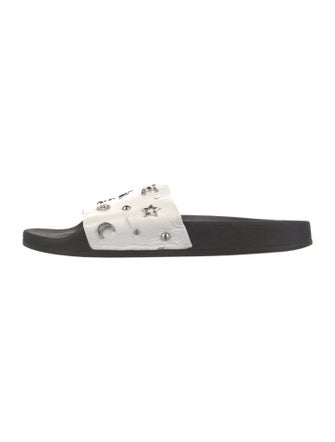 Rebecca Minkoff Leather Studded Accents Slides