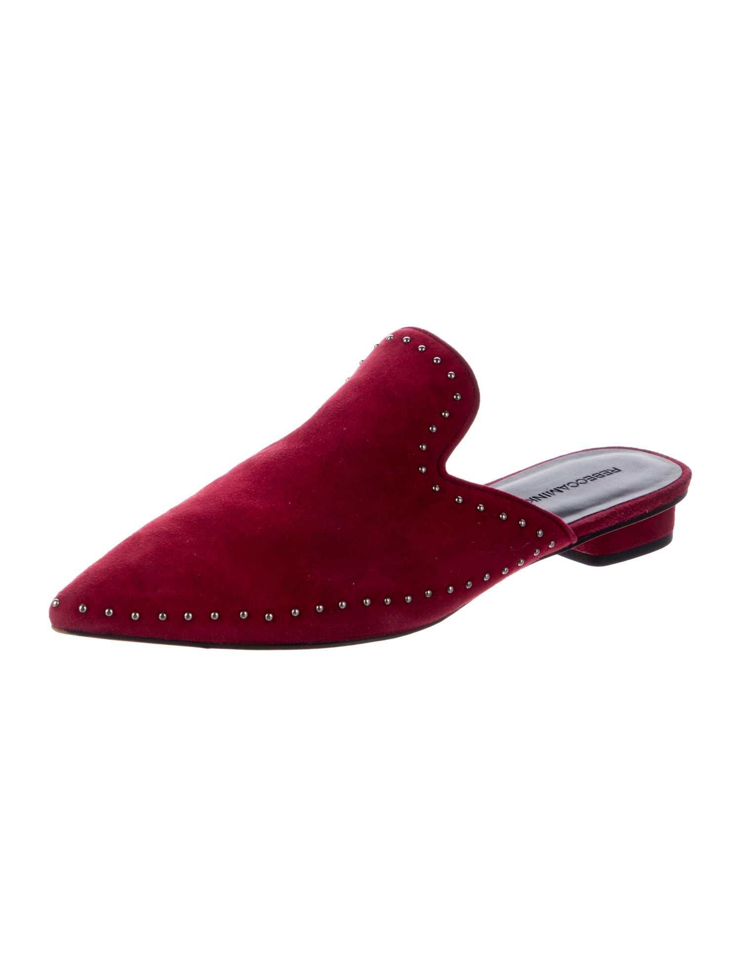 Rebecca Minkoff Suede Studded Accents Mules