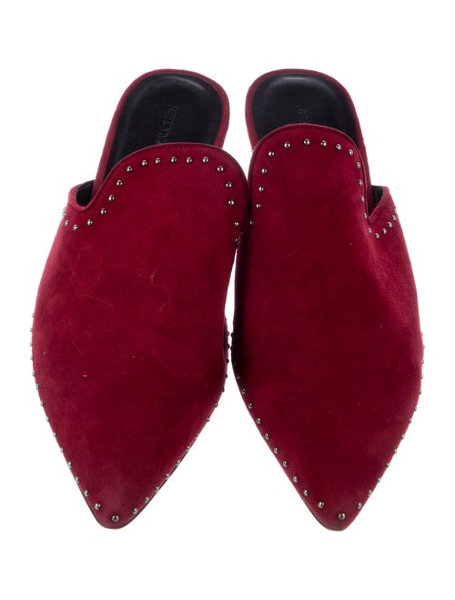 Rebecca Minkoff Suede Studded Accents Mules