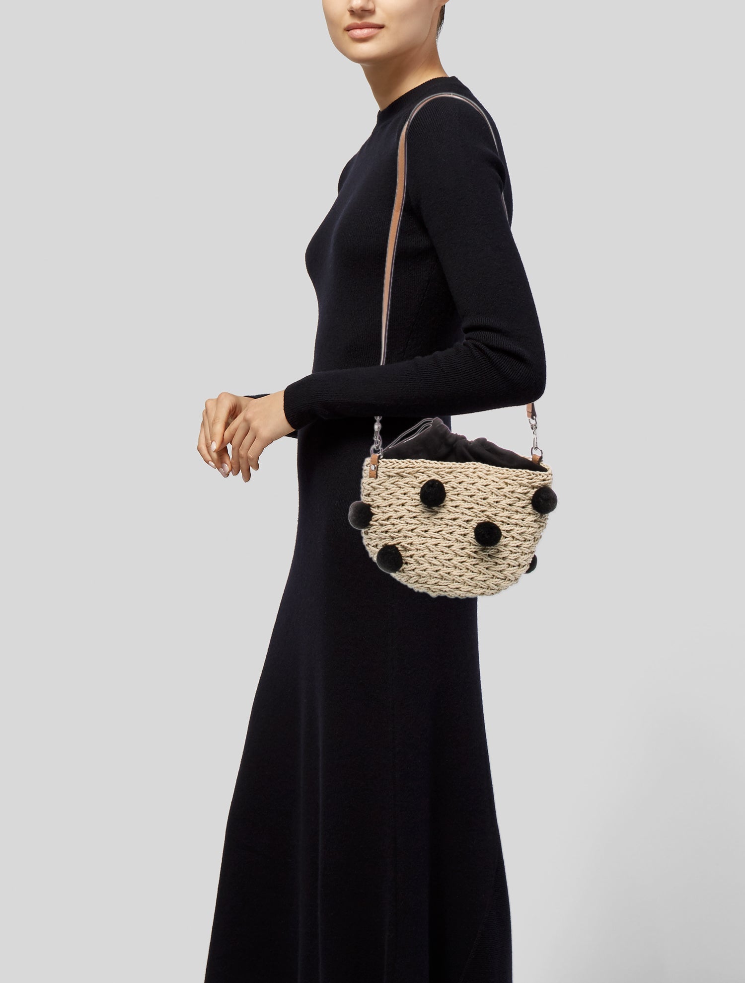 Rebecca Minkoff Raffia Bucket Bag