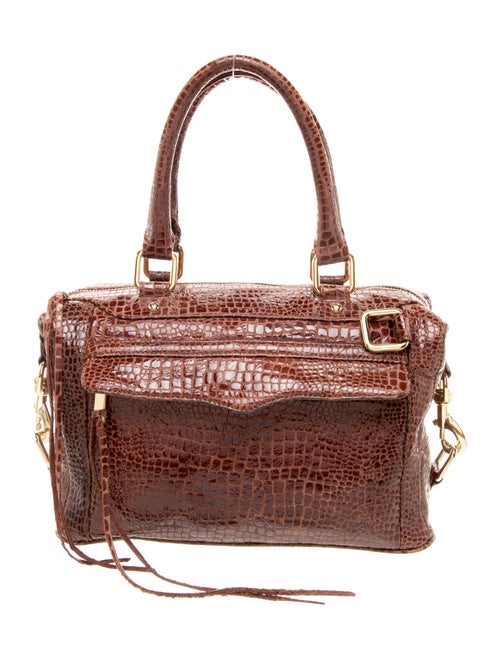 Rebecca Minkoff Embossed Leather Top Handle Bag