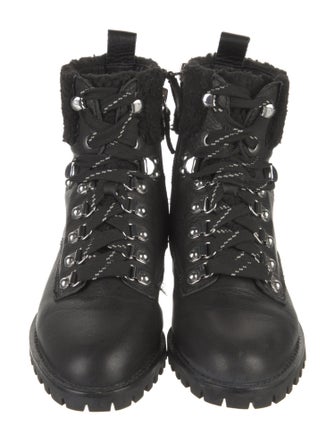 Rebecca Minkoff Leather Patterned Combat Boots