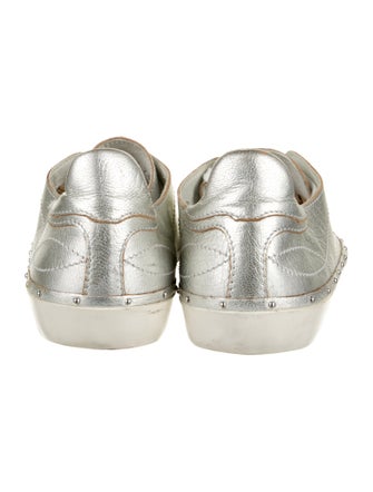 Rebecca Minkoff Leather Colorblock Pattern Sneakers