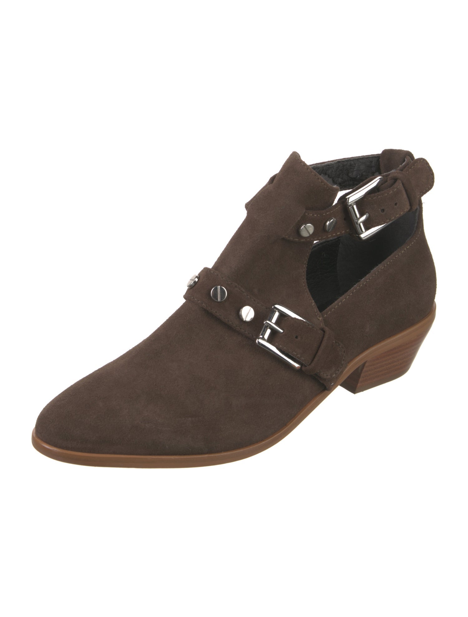 Rebecca Minkoff Suede Studded Accents Mules