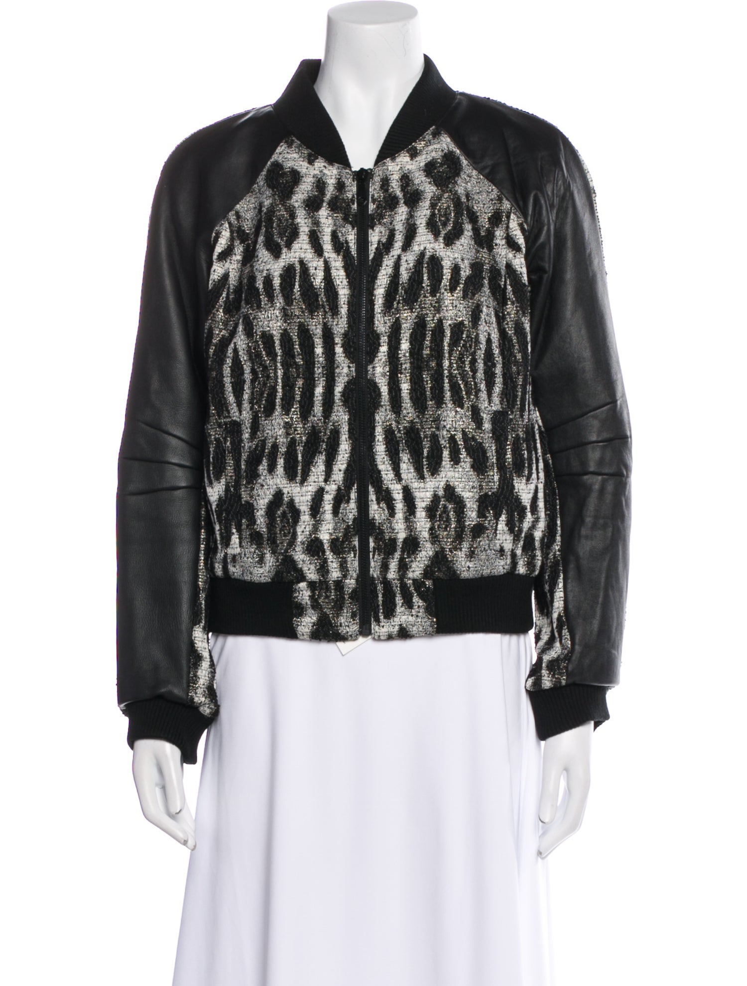 Rebecca Minkoff Printed Bomber Jacket