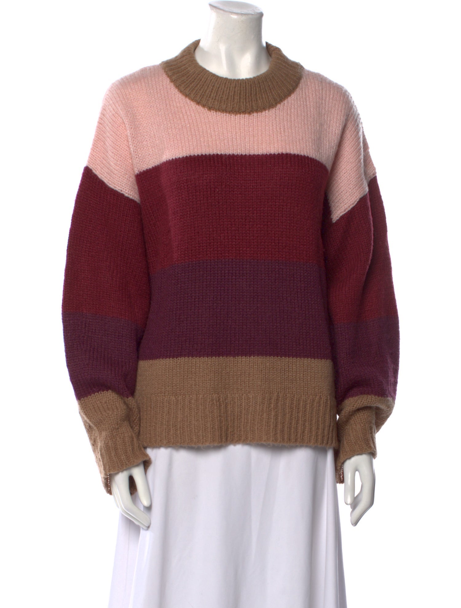 Rebecca Minkoff Striped Crew Neck Sweater