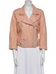 Rebecca Minkoff Leather Tweed Pattern Biker Jacket