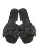Rebecca Minkoff Leather Bow Accents Slides