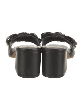 Rebecca Minkoff Leather Bow Accents Slides