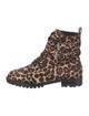 Rebecca Minkoff Ponyhair Animal Print Combat Boots
