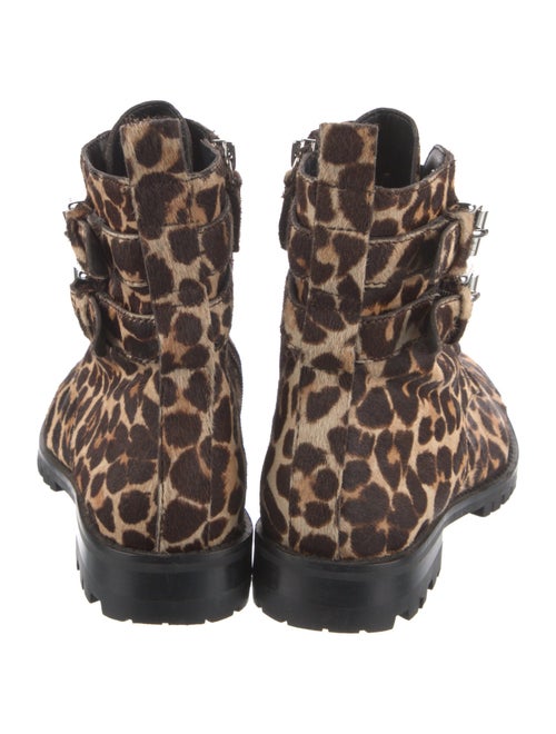 Rebecca Minkoff Ponyhair Animal Print Combat Boots