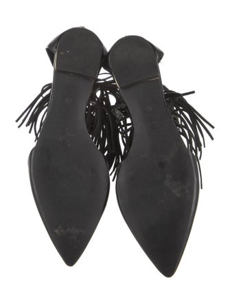 Rebecca Minkoff Leather Chain-Link Accents D'Orsay Flats