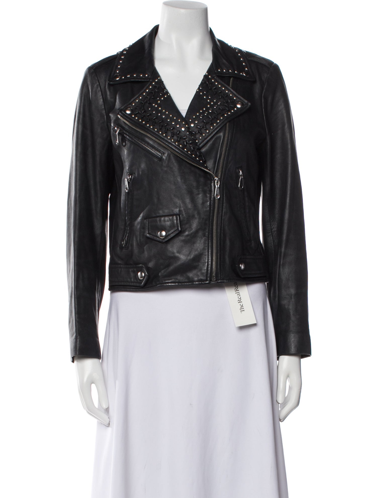 Rebecca Minkoff Lambskin Biker Jacket