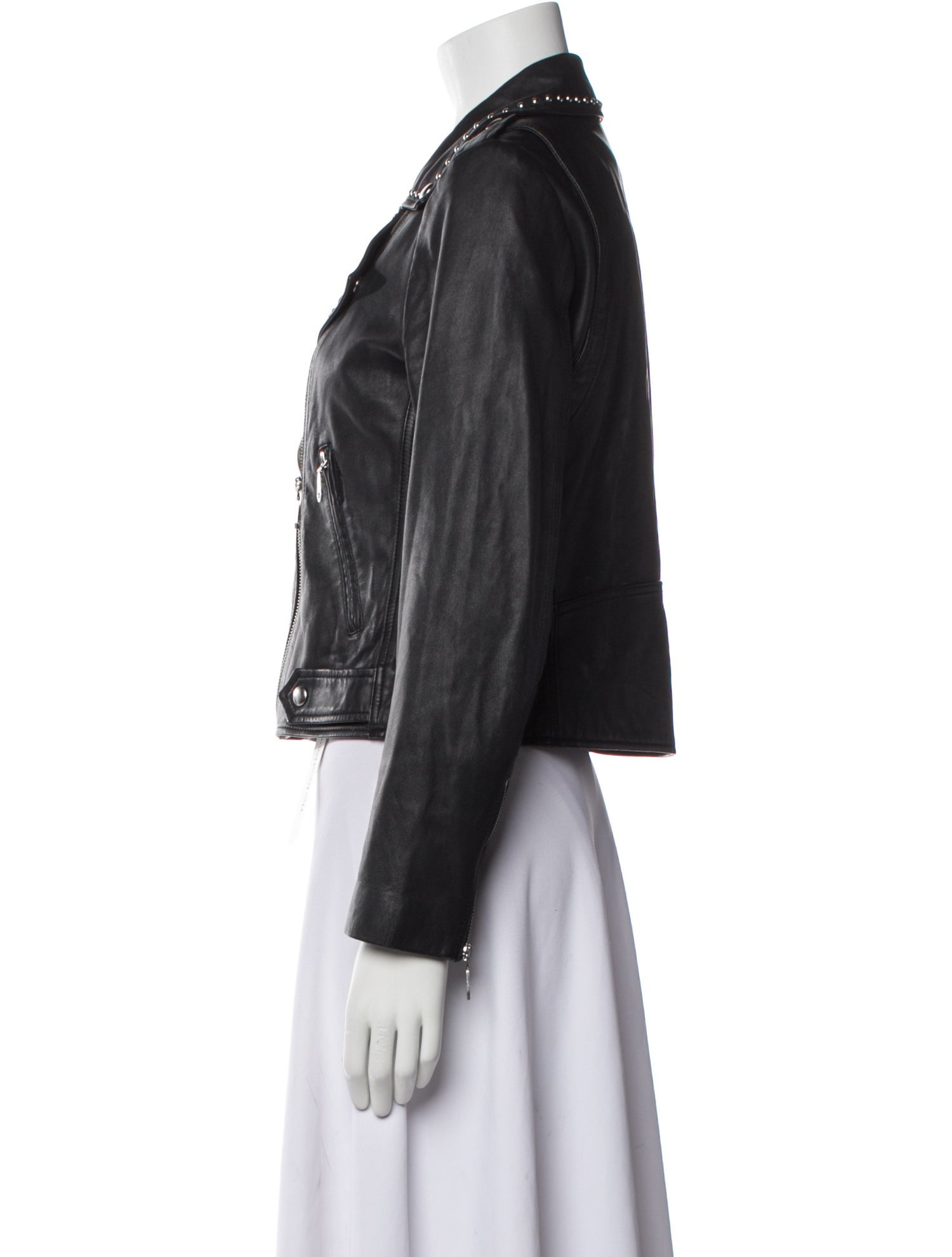 Rebecca Minkoff Lambskin Biker Jacket