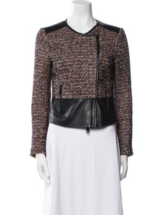 Rebecca Minkoff Tweed Tweed Pattern Evening Jacket