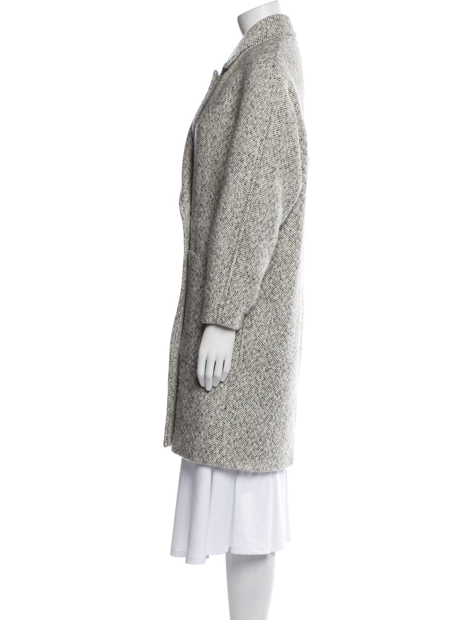 Rebecca Minkoff Tweed Pattern Trench Coat