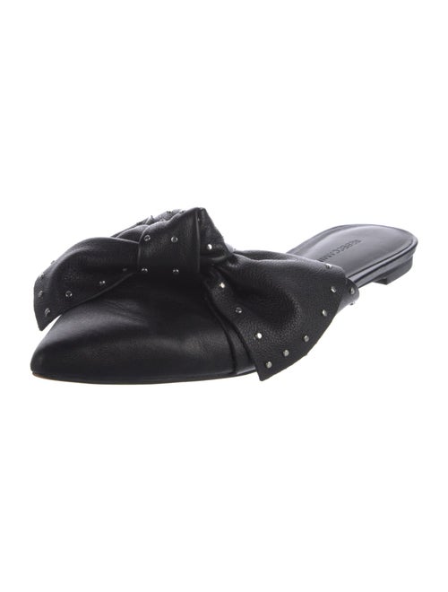 Rebecca Minkoff Leather Bow Accents Mules