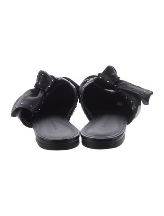 Rebecca Minkoff Leather Bow Accents Mules