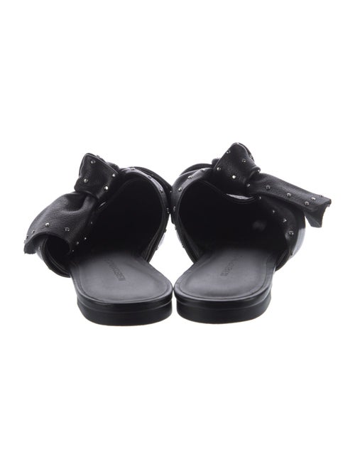 Rebecca Minkoff Leather Bow Accents Mules