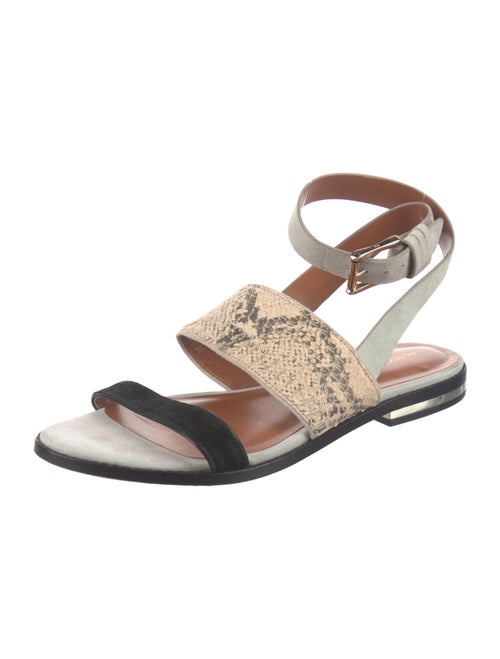 Rebecca Minkoff Suede Animal Print Slingback Sandals