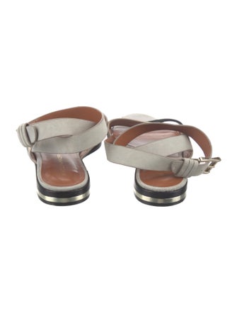 Rebecca Minkoff Suede Animal Print Slingback Sandals