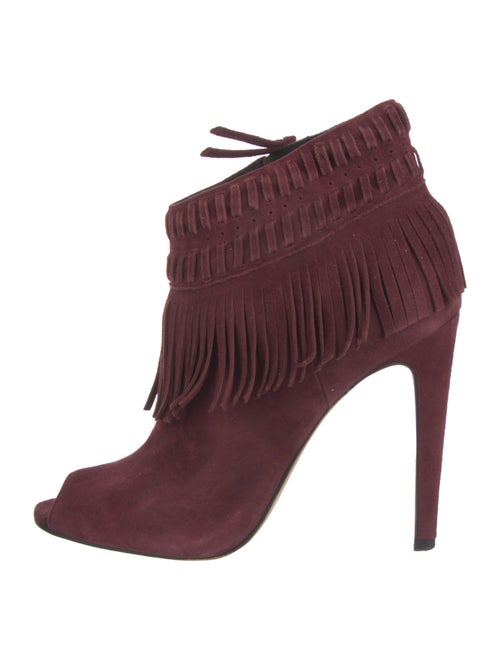 Rebecca Minkoff Suede Fringe Trim Accent Boots