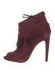 Rebecca Minkoff Suede Fringe Trim Accent Boots