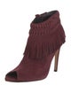 Rebecca Minkoff Suede Fringe Trim Accent Boots