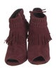Rebecca Minkoff Suede Fringe Trim Accent Boots