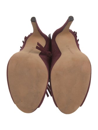 Rebecca Minkoff Suede Fringe Trim Accent Boots