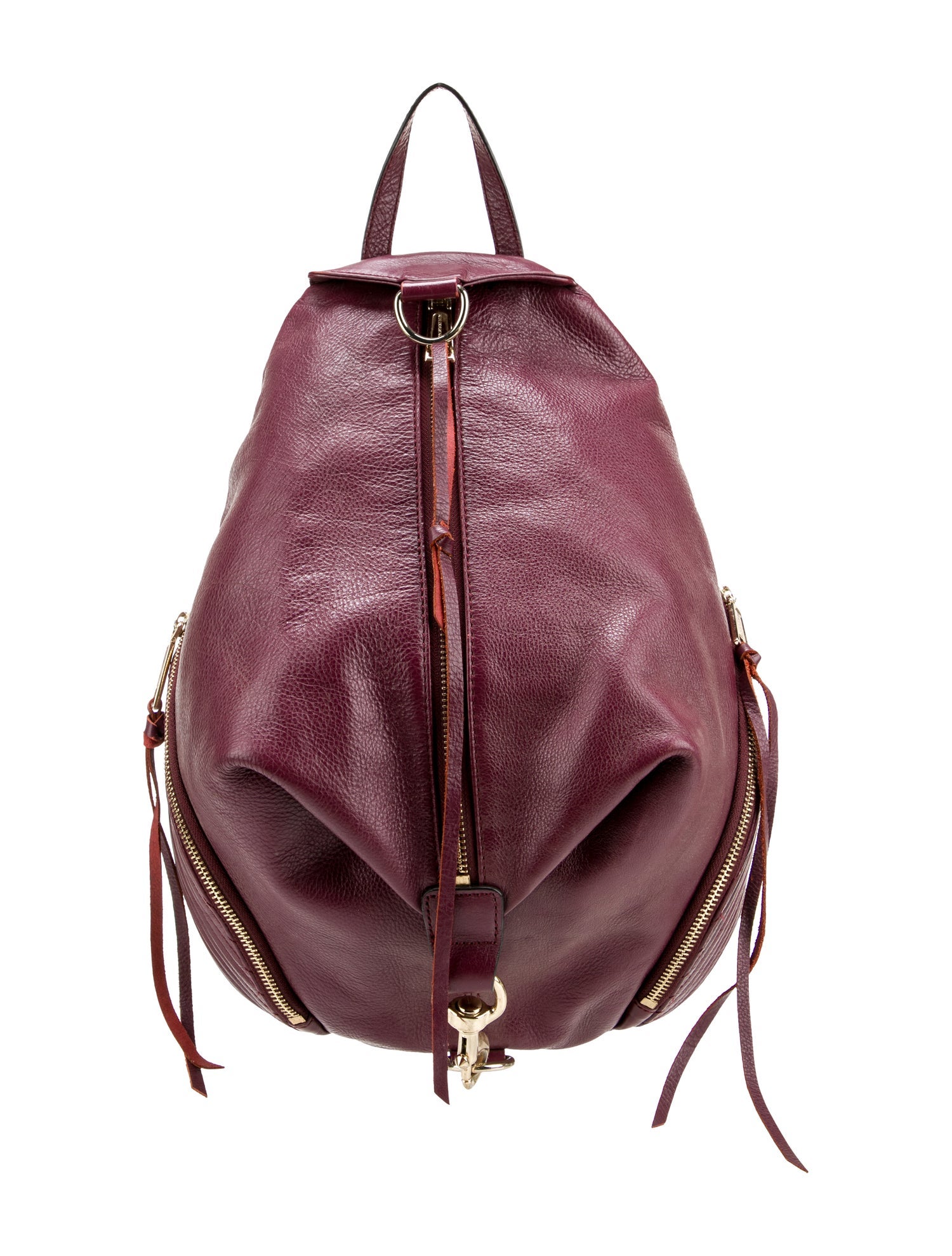 Rebecca Minkoff Leather Burgundy Leather Mini Backpack