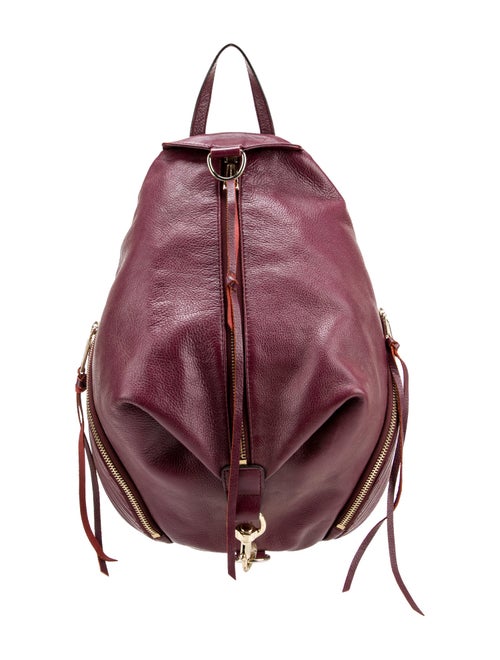 Rebecca Minkoff Leather Burgundy Leather Mini Backpack