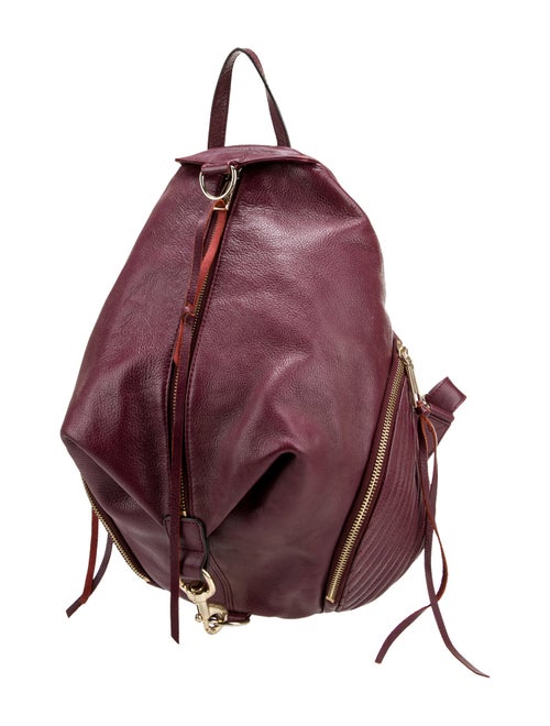 Rebecca Minkoff Leather Burgundy Leather Mini Backpack