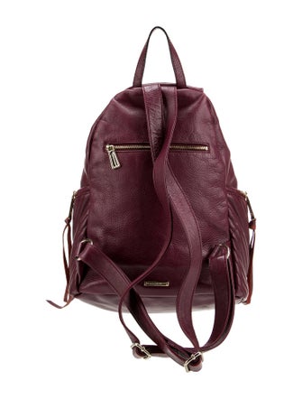 Rebecca Minkoff Leather Burgundy Leather Mini Backpack