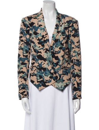 Rebecca Minkoff Silk Printed Blazer