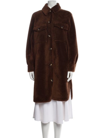 Rebecca Minkoff Wool Faux Fur Coat