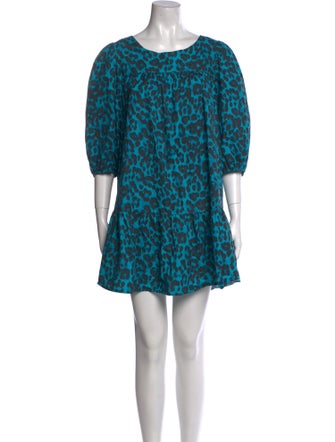 Rebecca Minkoff Animal Print Mini Dress