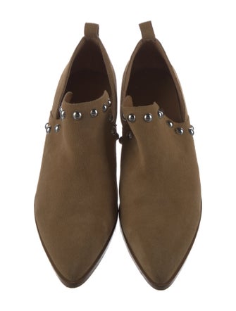 Rebecca Minkoff Suede Studded Accents Boots