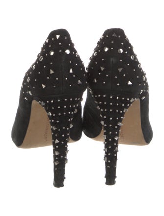 Rebecca Minkoff Suede Studded Accents Pumps